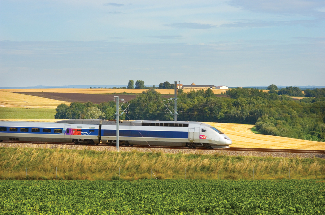 TGV in french countryside 2