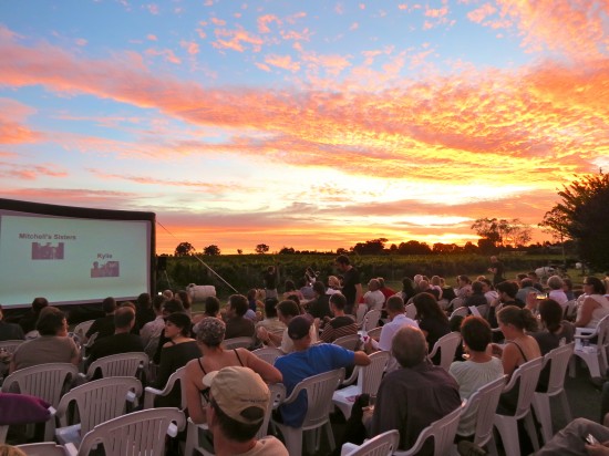 Bicycle Short Film Evening at Four Winds Vineyard