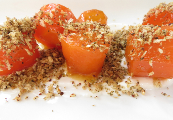 Carrots, labne and za'atar