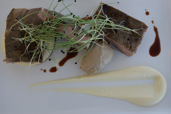 Beef Flank With Duck Liver Parfait