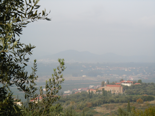 Landscape - Village Antheia overlooking Pamisios River Valley