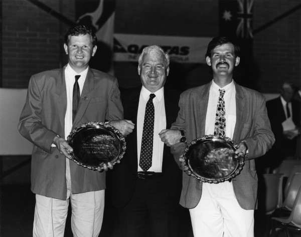 Jim Barry Wines winning the award for Best White Wine at 1989 Canberra Wine Show