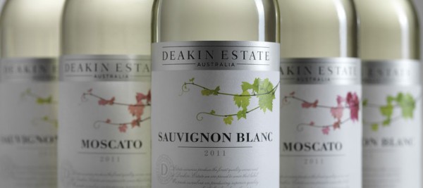 Deakin Estate Moscato and Deakin Estate Sauvignon Blanc