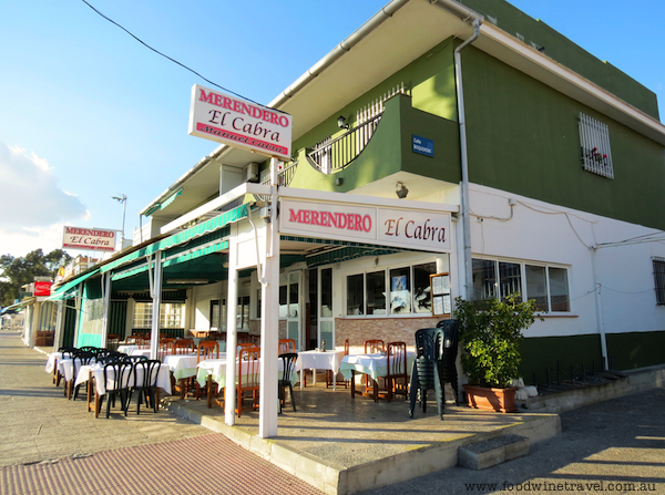 El Cabra restaurant, Pedregalejo fishing village, near Malaga, Spain. www.foodwinetravel.com.au