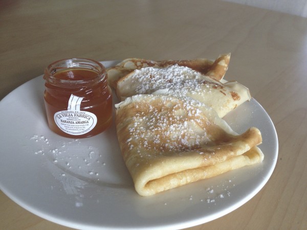 Pancakes with Seville Marmalade