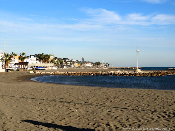 Beach, Pedregalejo fishing village, near Malaga, Spain. www.foodwinetravel.com.au