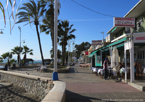 Promenade, Pedregalejo fishing village, near Malaga, Spain. www.foodwinetravel.com.au