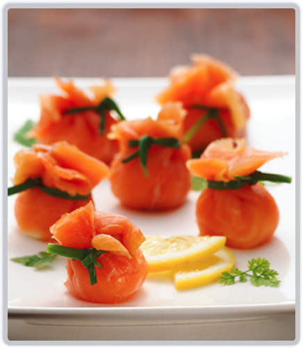 Smoked Salmon Bon Bons made with Tassal smoked salmon