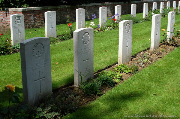 Grave of William Killigrew at Brewery Orchard Cemetery, France