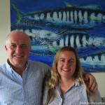 Christine Salins with Rick Stein.