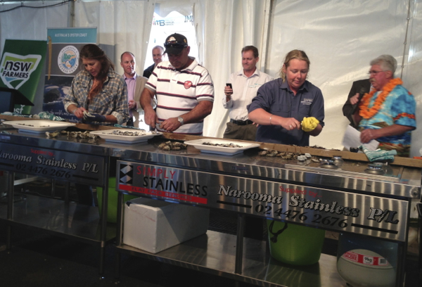 Oyster Shucking Competition, Narooma Oyster Festival