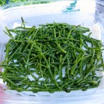 Sea asparagus.The farmers market at the Royal Hawaiian Centre in Honolulu, every Tuesday from 3pm to 7pm, has a great range of products that highlight Oahu's wonderful bounty.