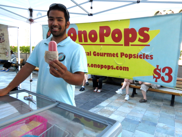 Onopops.The farmers market at the Royal Hawaiian Centre in Honolulu, every Tuesday from 3pm to 7pm, has a great range of products that highlight Oahu's wonderful bounty.