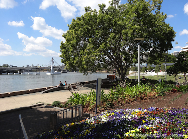 South Bank Parklands, Brisbane, opened in 1992 on the site where World Expo 88 was held.