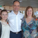 www.foodwinetravel.com.au With Captain George Iatrou on Celebrity Century 7-night Hubbard Glacier Alaska cruise.