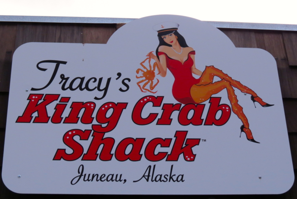 www.foodwinetravel.com.au Tracey's King Crab Shack, Juneau, Alaska. Celebrity Century cruise.