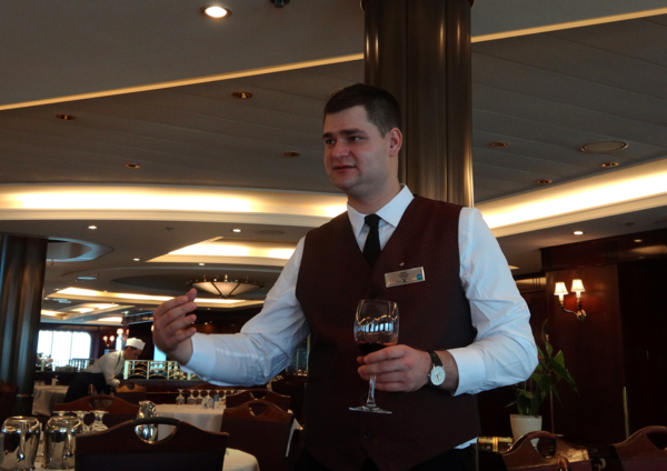 www.foodwinetravel.com.au Sommelier Imre. Celebrity Cruises 7-night Hubbard Glacier cruise, Inside Passage to Alaska.