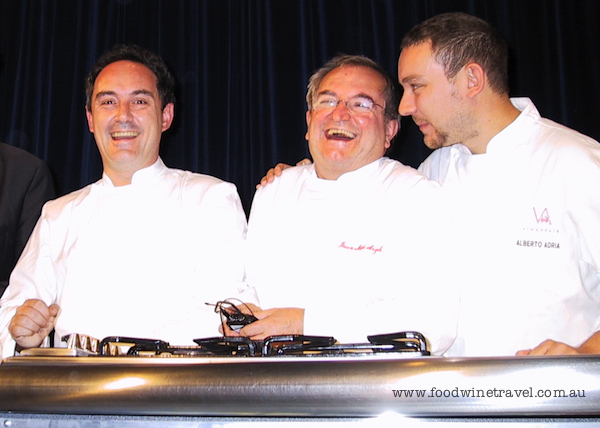 www.foodwinetravel.com.au Ferran Adria, El Bulli, Juan-Mari Arzak, Arzaks, Spanish restaurants, Tasting Australia.