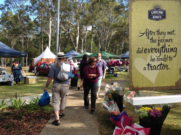 www.foodwinetravel.com.au In a charming country-inspired setting, Carseldine Farmers & Artisan Markets offers a great range of fresh produce, gourmet foods, ready-cooked dishes, homewares, crafts and collectables; Carseldine Farmers & Artisan Markets; farmers markets, Brisbane markets, best markets in Brisbane,  Maleny cheeses, Secret Pantry, Queensland produce, fresh produce.