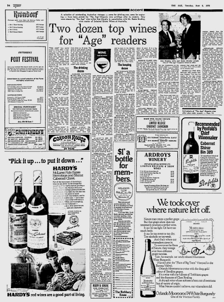 Tasting old wines, 1973 Hardy’s Private Bin Claret Bin No 635, what should old wines taste like, Mountain Creek Farm, Slow Food, Michael Croft, Food Wine Travel, Christine Salins, Hardy’s wines, old Hardy’s wines, Wiltshire mutton.