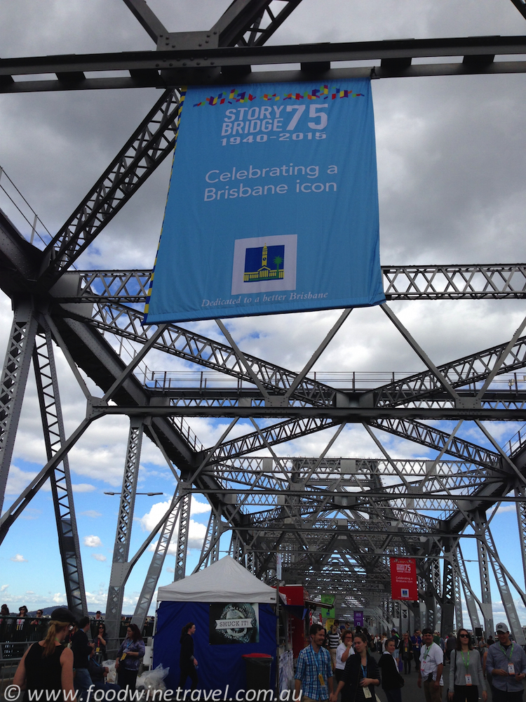 www.foodwinetravel.com.au, Story Bridge, 75th birthday, Eat Street Markets, Story Bridge closed to traffic.