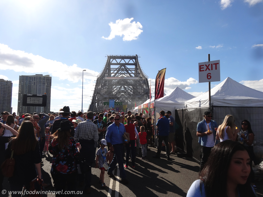 www.foodwinetravel.com.au, Story Bridge, 75th birthday, Eat Street Markets, Story Bridge closed to traffic.