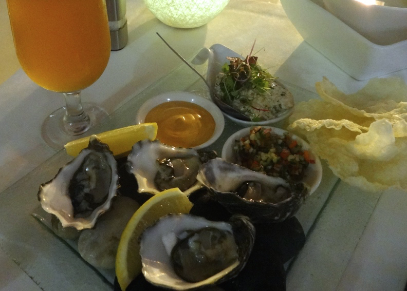 Oysters, Tides Restaurant, Caloundra.