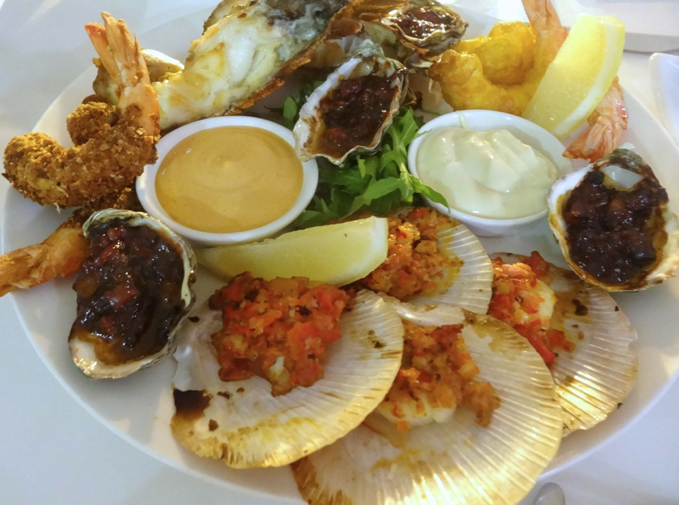 Seafood platter, Tides Restaurant, Caloundra.