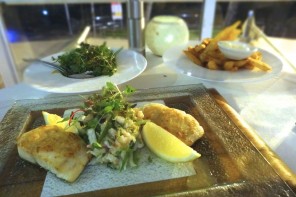 Snapper dish, Tides Restaurant, Caloundra.