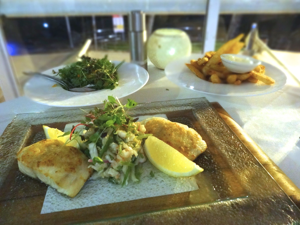 Snapper dish, Tides Restaurant, Caloundra.