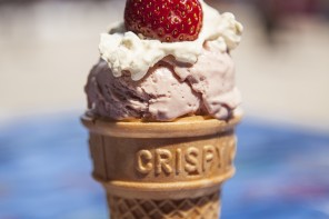 Lick Strawberry Ice Cream Sundae is one of the icons of Ekka in Brisbane.