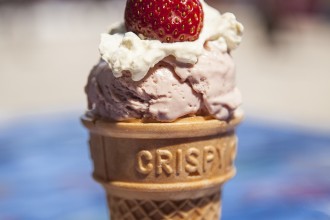 Lick Strawberry Ice Cream Sundae is one of the icons of Ekka in Brisbane.