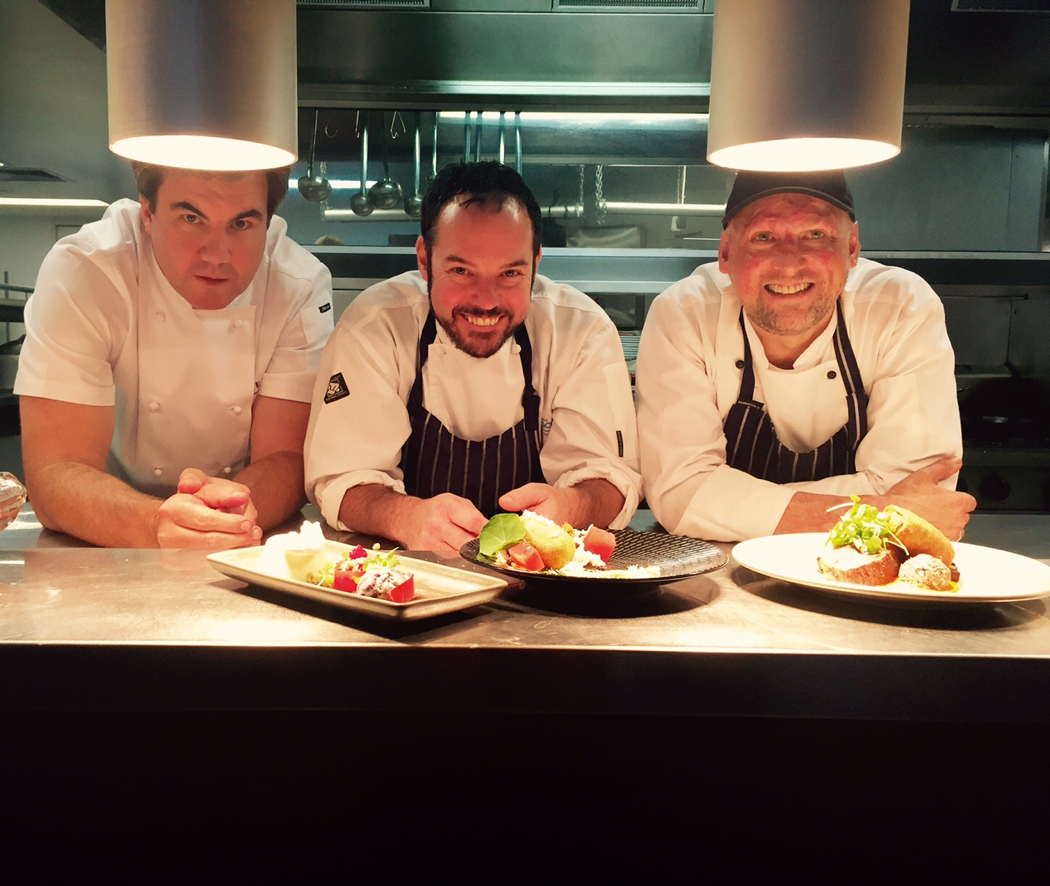 Chefs Michael Jenkins, Shane Bailey and Matt Golinski.