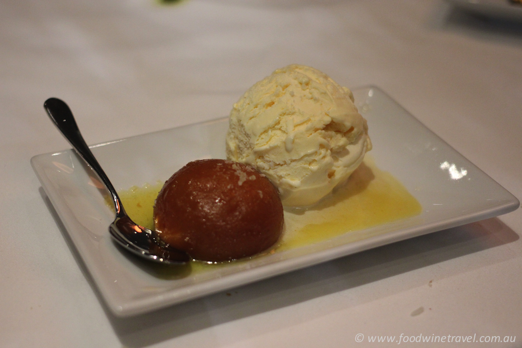 Gulab jamon, Malabar Restaurant, Darlinghurst.