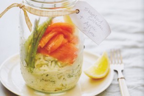 Smoked Salmon and Apple Slaw Jar, from Salads in a Jar