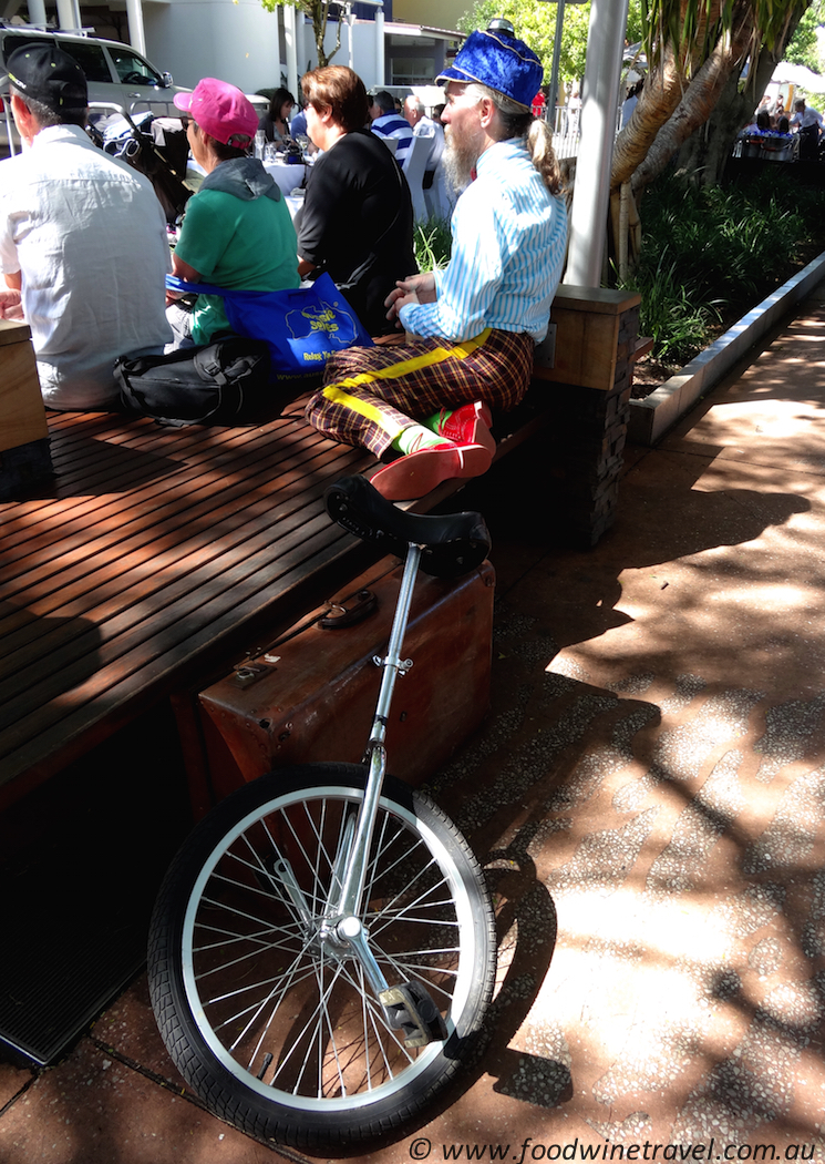 Unicyclist at Noosa Jazz Festival