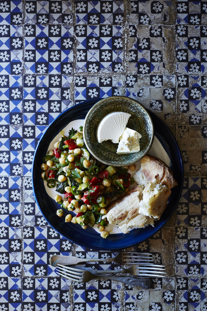 Zucchini and Chickpea Salad in Turkish Fire by Sevtap Yüce