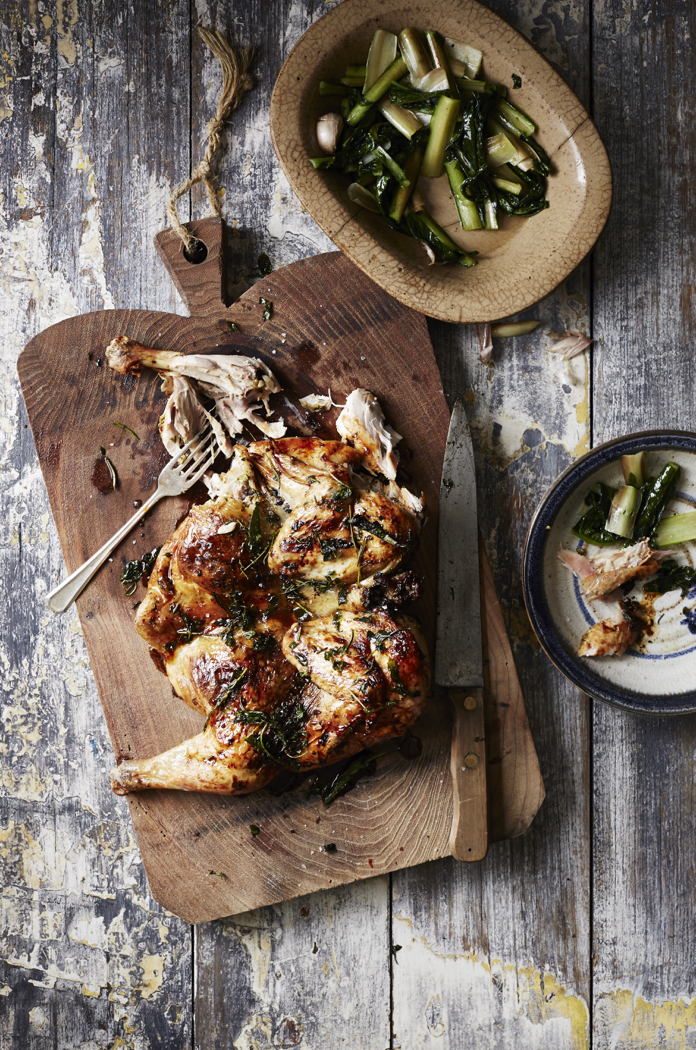 Roast Chicken with Herbs, from Sharing Puglia 