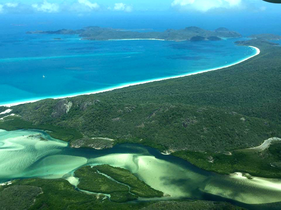 Whitehaven Beach, scenic flight over the Whitsundays with GSL Aviation