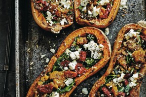 Balti baked Squash with feta, toms & mint, recipe from Secrets From My Indian Family Kitchen