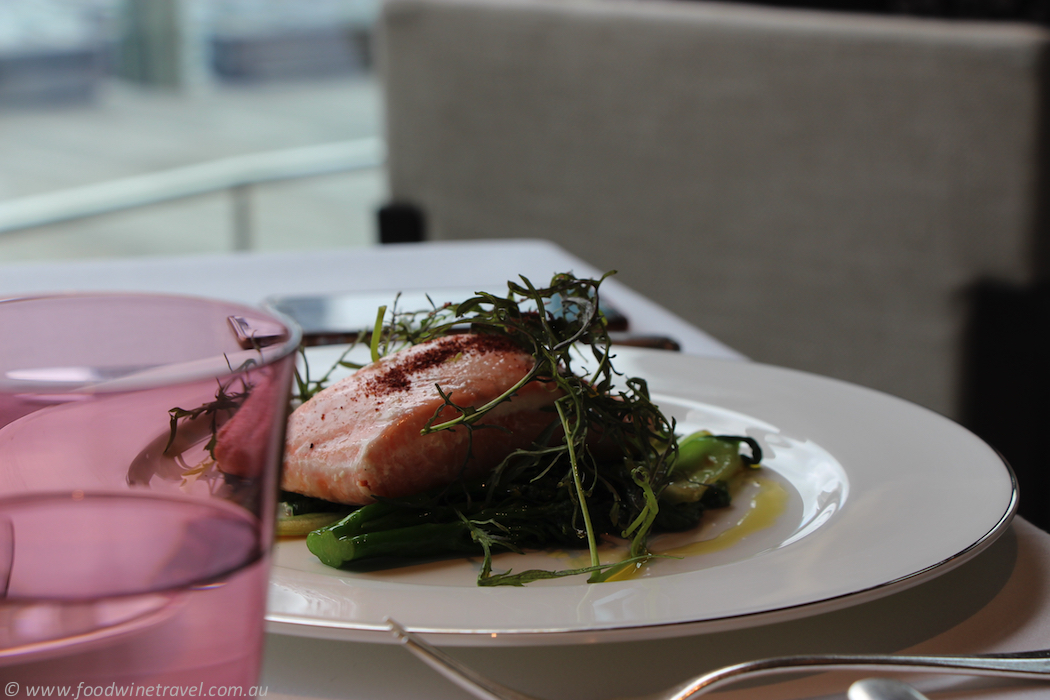 The Dining Room at the Park Hyatt Salmon And Glass