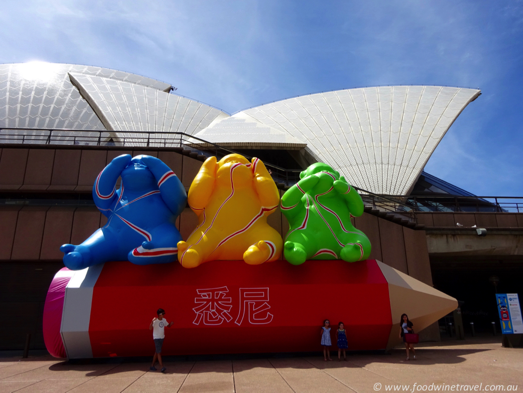 Chinese New Year in Sydney Three Wise Monkeys at the Opera House