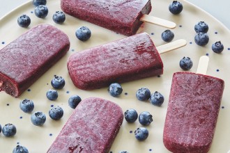 Blueberry and Chia Sorbet Icy Poles recipe from Superfoods For Kids by Rena Patten