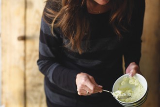 Jane Kennedy making Fish Piemakin from The Big Book of Fabulous Food