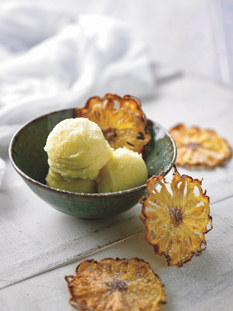 How to make pineapple sorbet, recipe from Luca's Seasonal Journey 