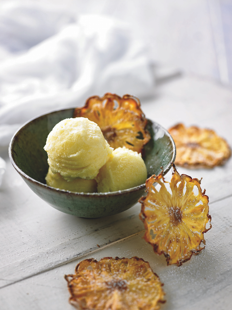 How to make pineapple sorbet, recipe from Luca's Seasonal Journey