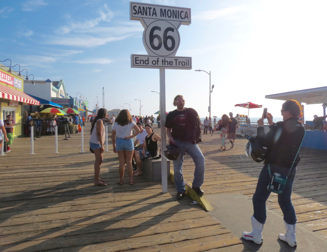 Santa Monica Pier, the end of Route 66.