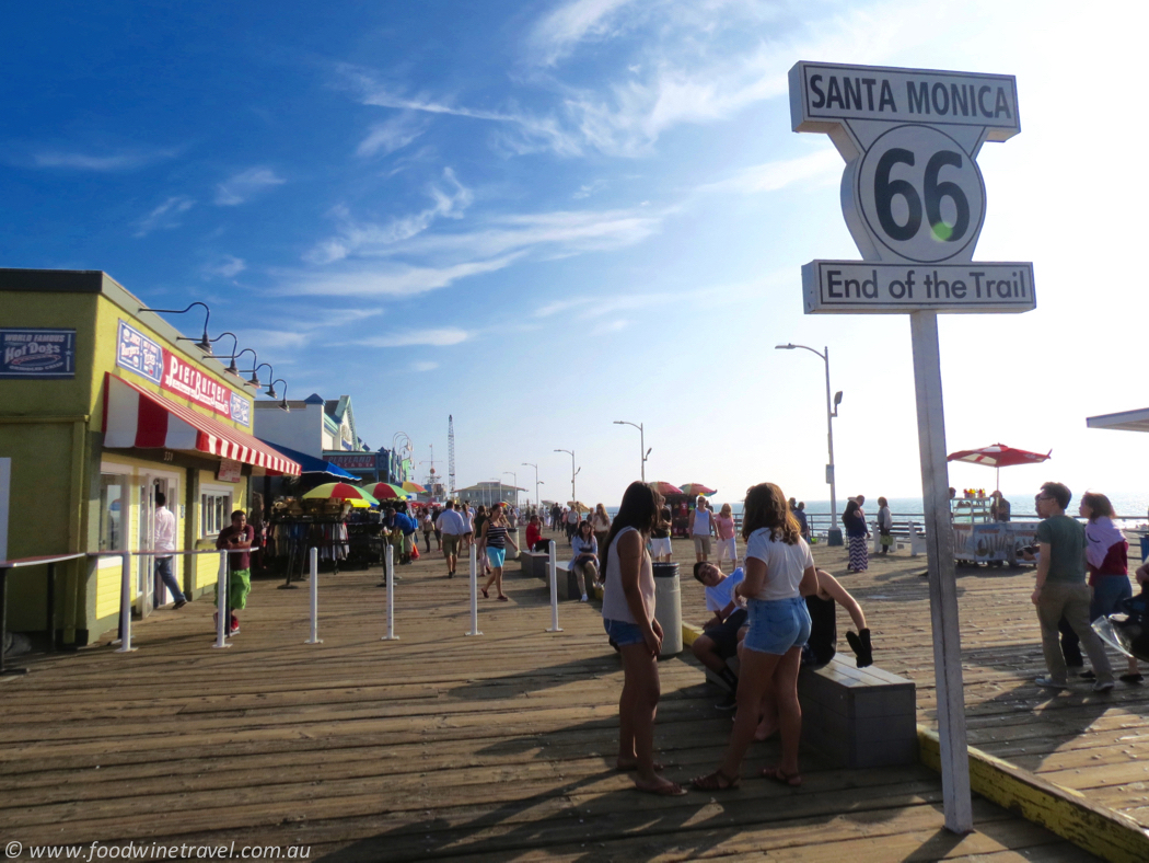 Santa Monica Pier, the end of Route 66