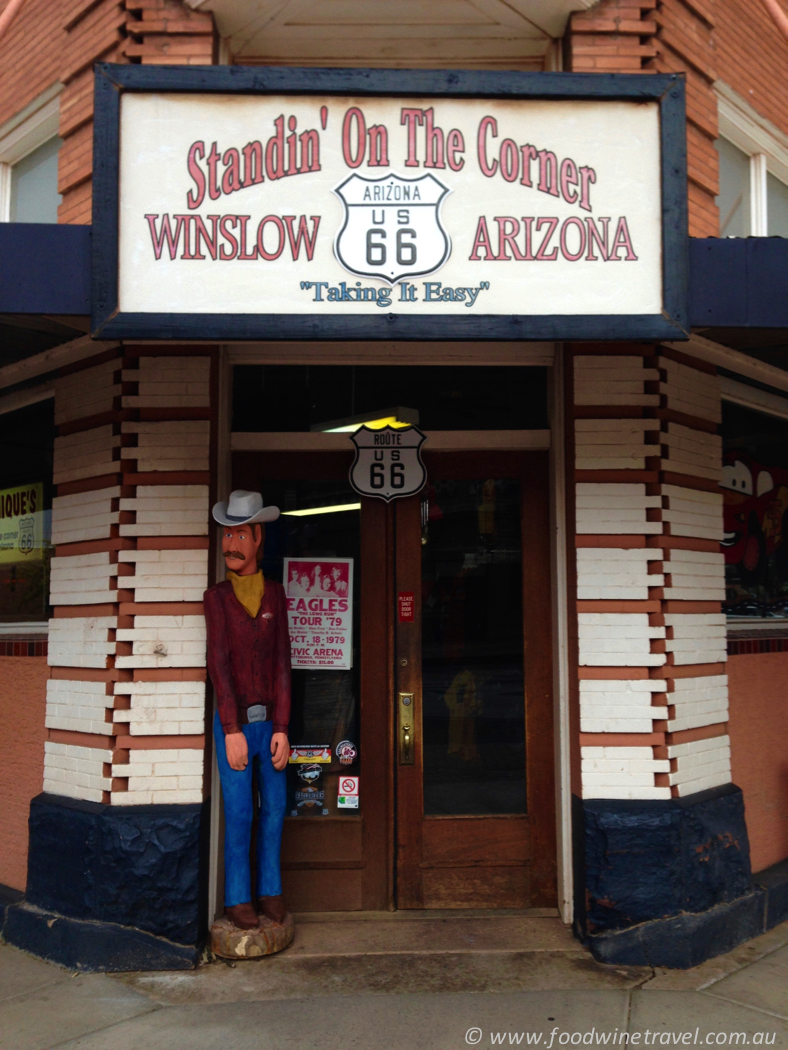 Route 66 Standing on the Corner of Winslow Arizona