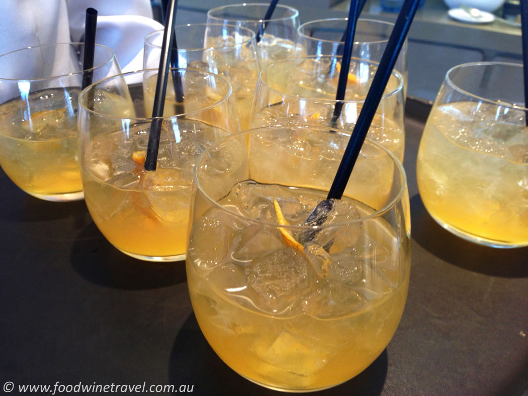 Honey Bee Home Soon Cocktail made with Qantas honey